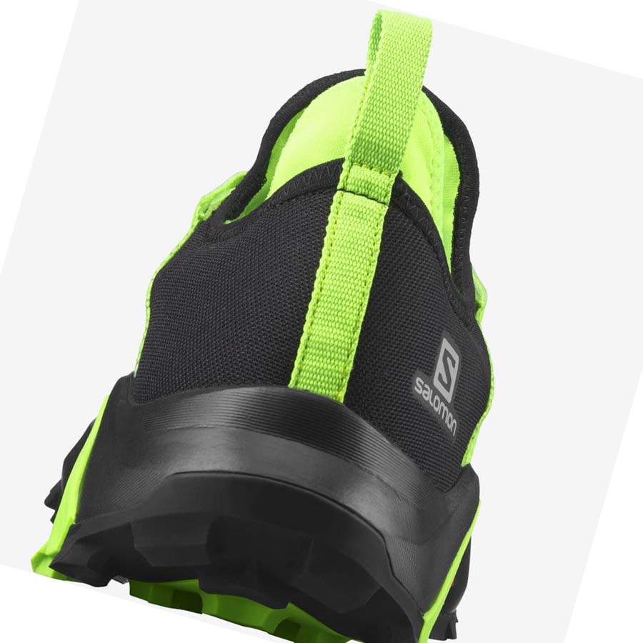 Tenis Para Trail Running Salomon MADCROSS Hombre Negros Verdes | MX 3532XYU